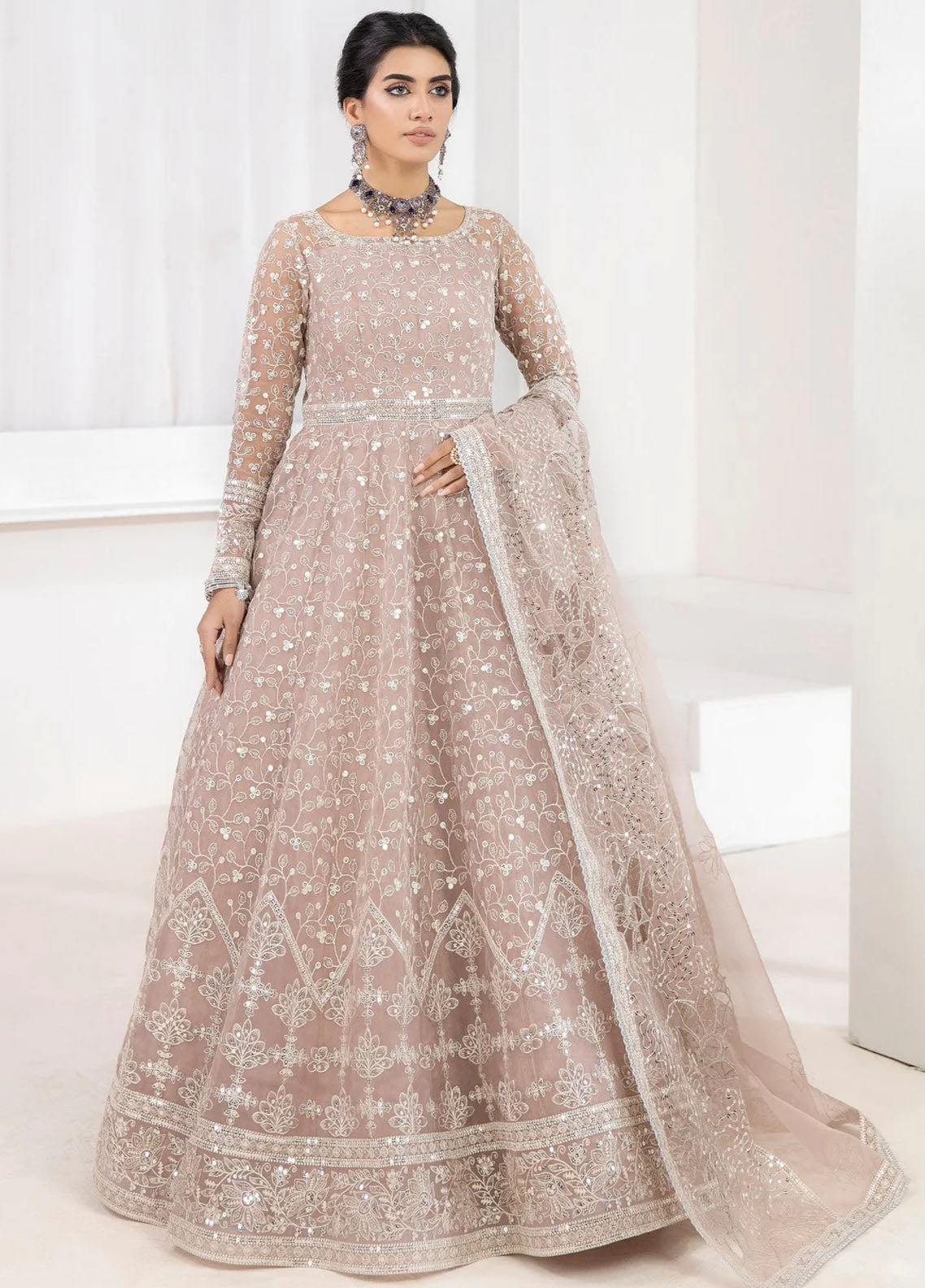 Mohagni Pret Embroidered Organza 3 Piece Suit MGP-15