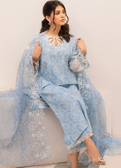 Mohagni Pret Embroidered Lawn 3 Piece Suit PLS-30