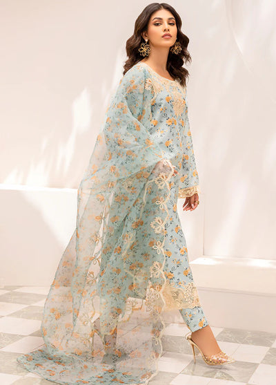 Mohagni Pret Embroidered Lawn 3 Piece Suit PLS-32