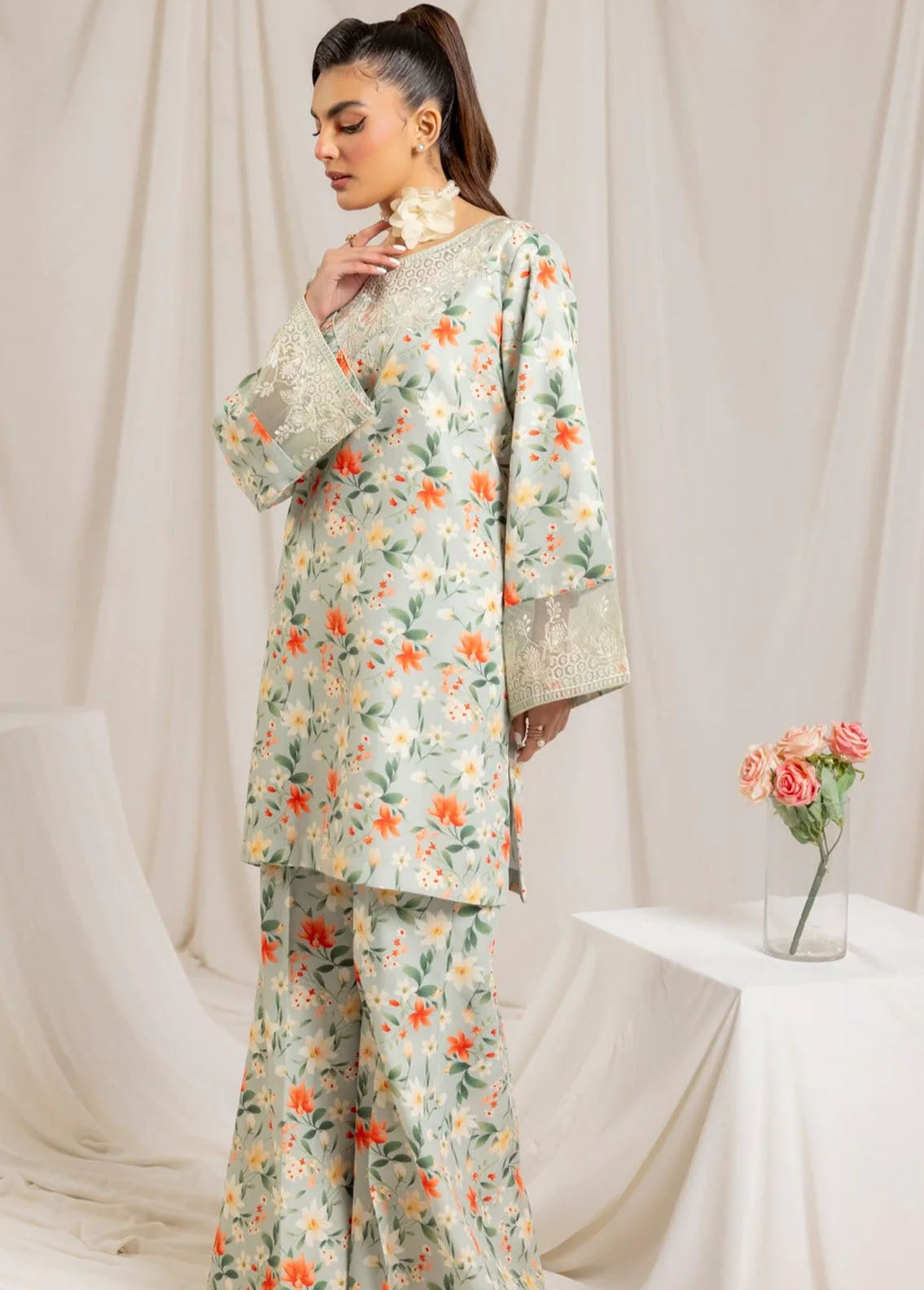 Mohagni Pret Embroidered Lawn 2 Piece Suit PLS-101