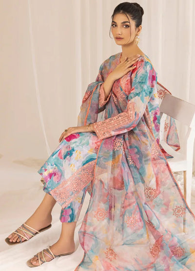 Mohagni Pret Embroidered Lawn 3 Piece Suit PLS-126