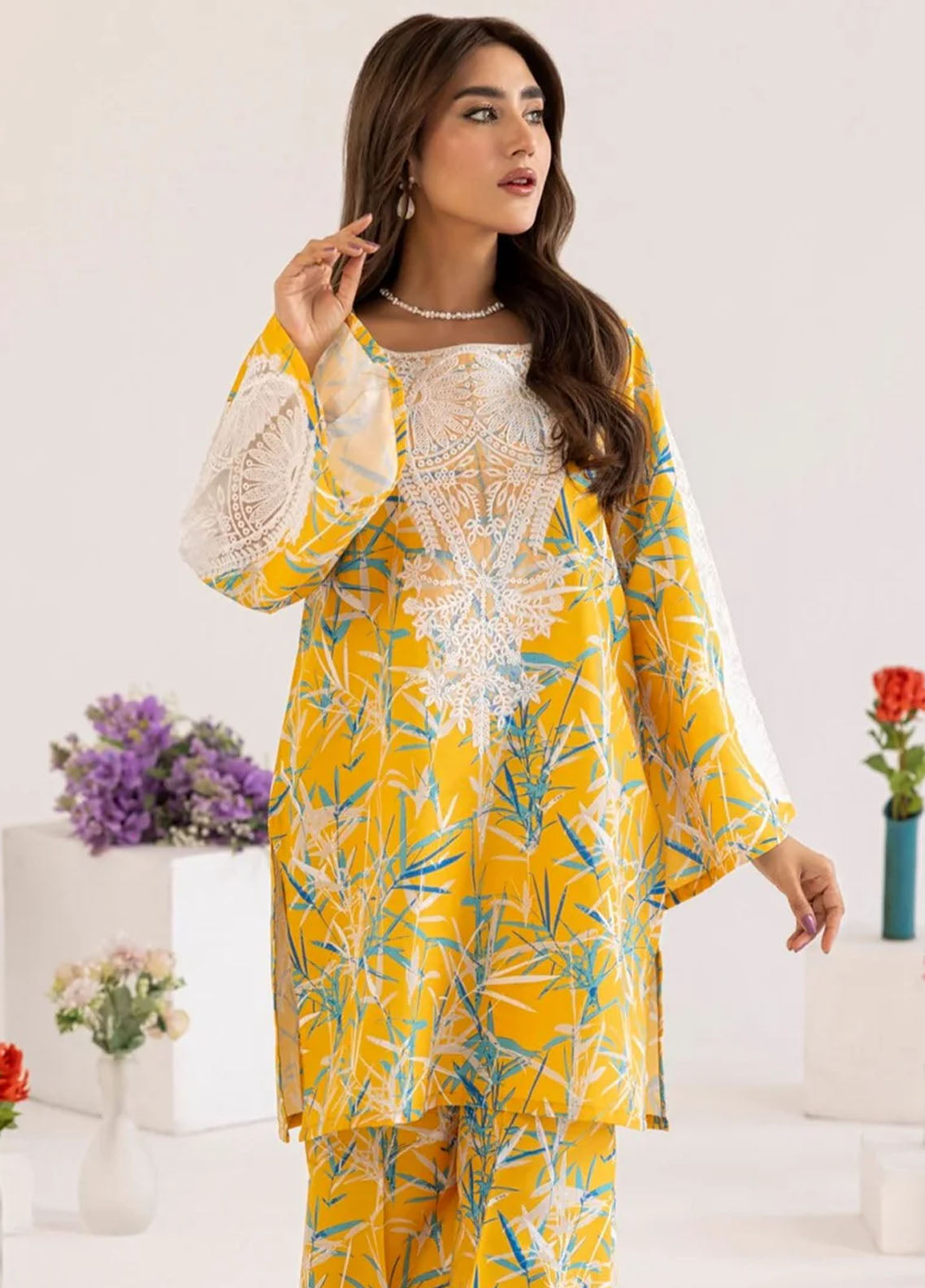 Mohagni Pret Embroidered Lawn 3 Piece Suit PLS-127