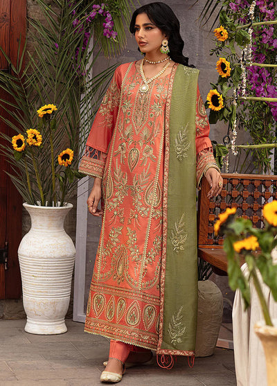Mohagni Pret Embroidered Lawn 3 Piece Suit SCM-09