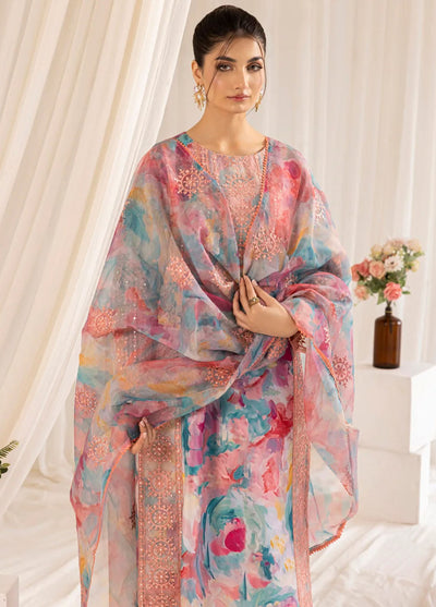 Mohagni Tulip Unstitched Lawn Collection 2024 PLS-126