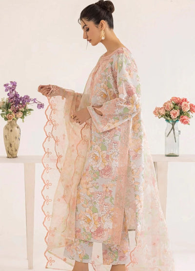 Mohagni Tulip Unstitched Lawn Collection 2024 PLS-129