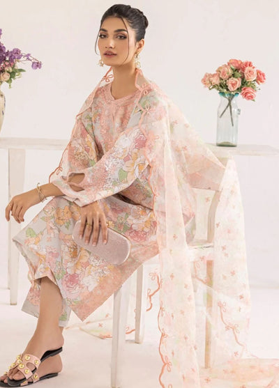 Mohagni Tulip Unstitched Lawn Collection 2024 PLS-129