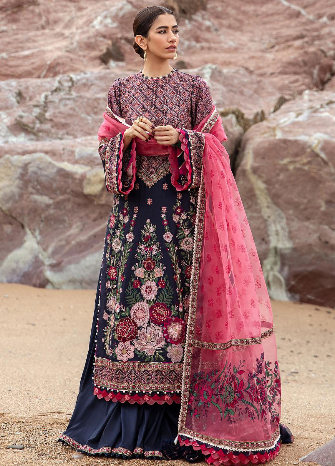 Mohsin Naveed Ranjha Festive Lawn Collection 2024 MFL-011 Jal Pari