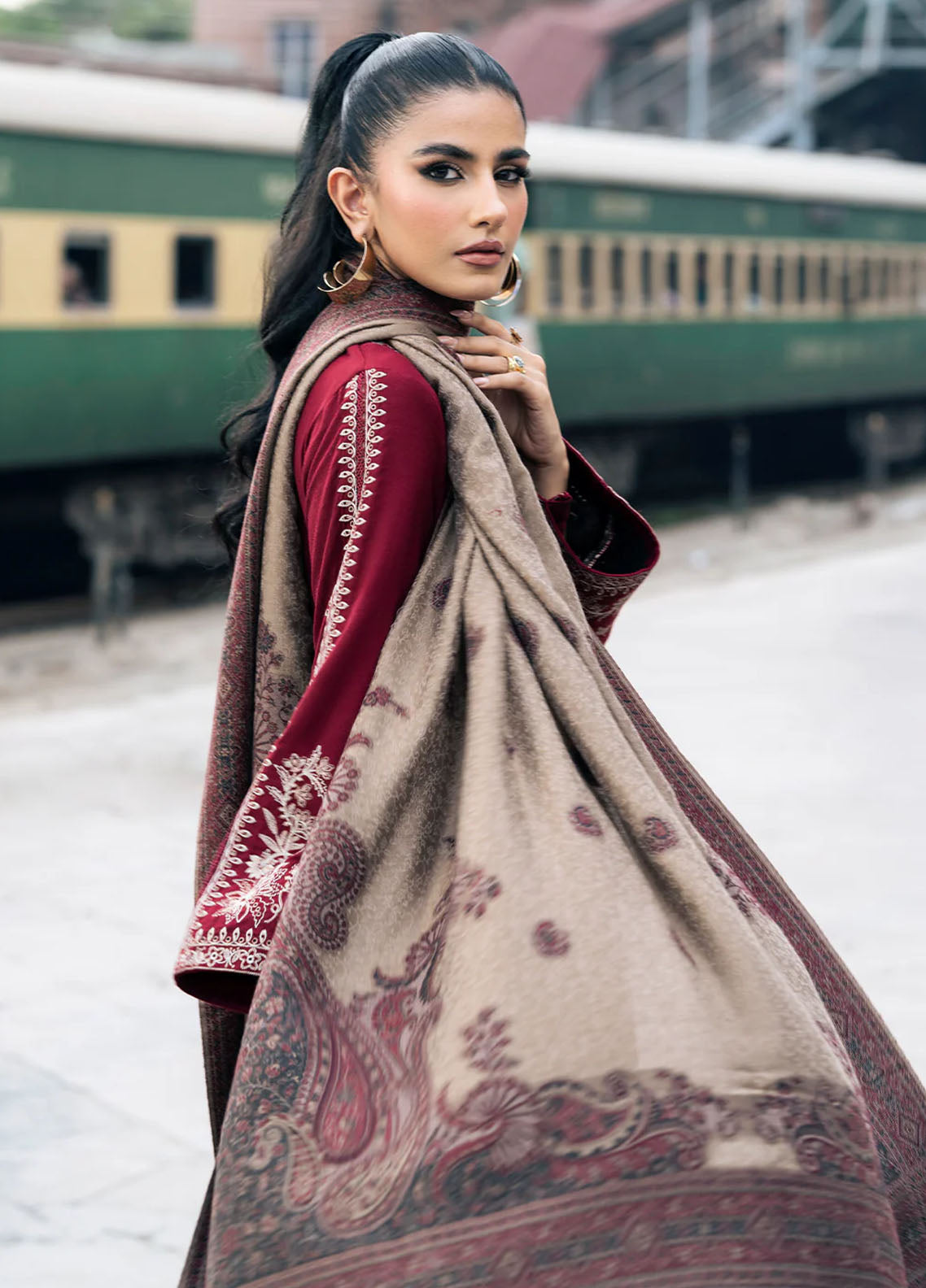 Musafir by Izel Unstitched Winter Collection 2024 Haasil