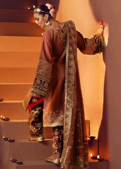 Mushk The Silk Edit By Ajr Couture Wedding Collection 2024 ASE-05 Sawan