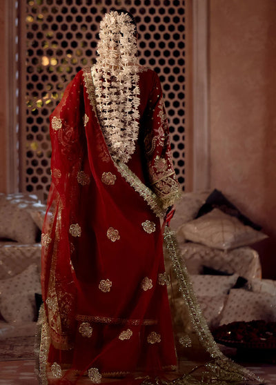 Mushk The Silk Edit By Ajr Couture Wedding Collection 2024 ASE-08 Gulab