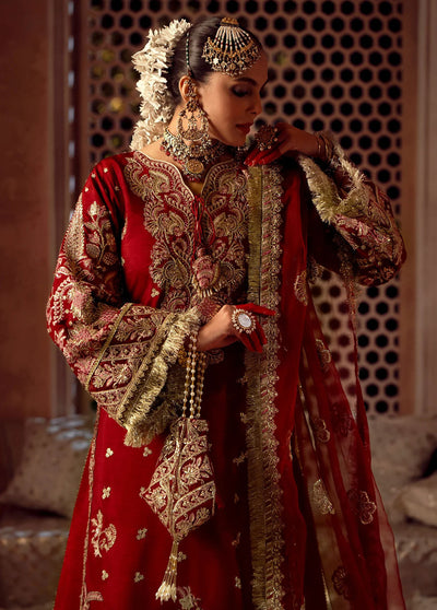 Mushk The Silk Edit By Ajr Couture Wedding Collection 2024 ASE-08 Gulab