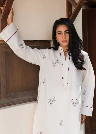 Mushq Pret Embroidered Cotton 2 Piece Suit MPBEM230103 Poppy Pop