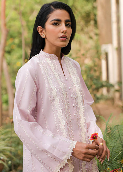 Mushq Pret Embroidered Cotton 2 Piece Suit MPBEM230114 Peony Petals