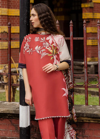 Mushq Embroidered Lawn Suits Unstitched 3 Piece D-10A Fiorella