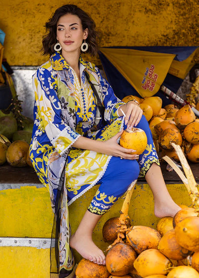 Mushq Embroidered Lawn Suits Unstitched 3 Piece D-3B Mirella