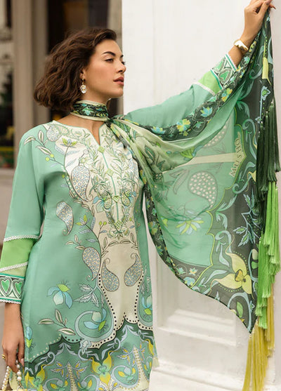 Mushq Embroidered Lawn Suits Unstitched 3 Piece D-5B Ariela