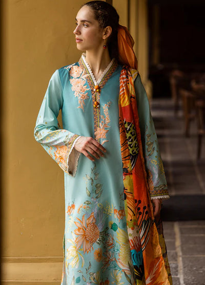 Mushq Embroidered Lawn Suits Unstitched 3 Piece D-7A Livia