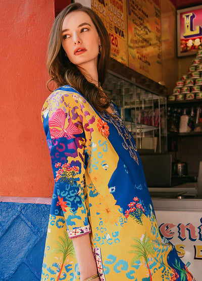 Mushq Printed Lawn Suits Unstitched 3 Piece MQ25LD2D D 10-A Flower oof Life
