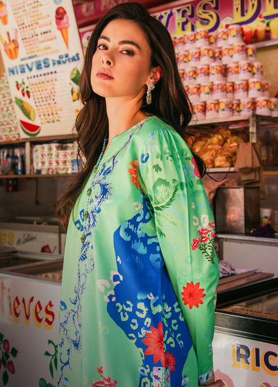 Mushq Printed Lawn Suits Unstitched 3 Piece MQ25LD2D D 10-B Living Heart