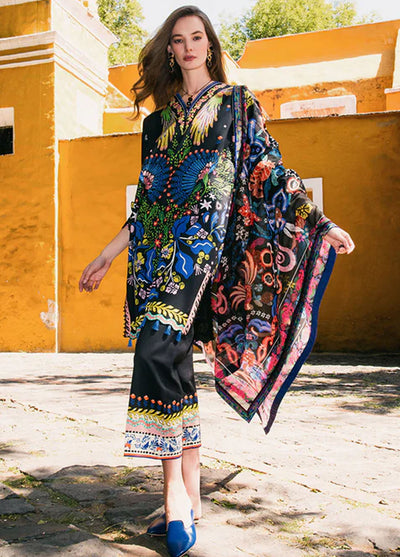 Mushq Printed Lawn Suits Unstitched 3 Piece MQ25LD2D D 2-A Spri ng Bouquet