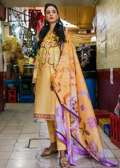 Mushq Printed Lawn Suits Unstitched 3 Piece MQ25LD2D D 2-B Magnolias