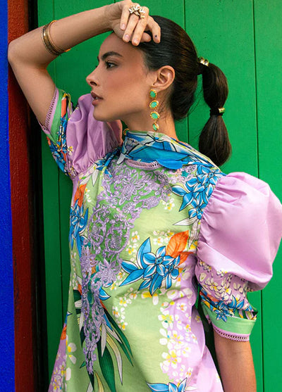 Mushq Printed Lawn Suits Unstitched 3 Piece MQ25LD2D D 8-A Ecstasy