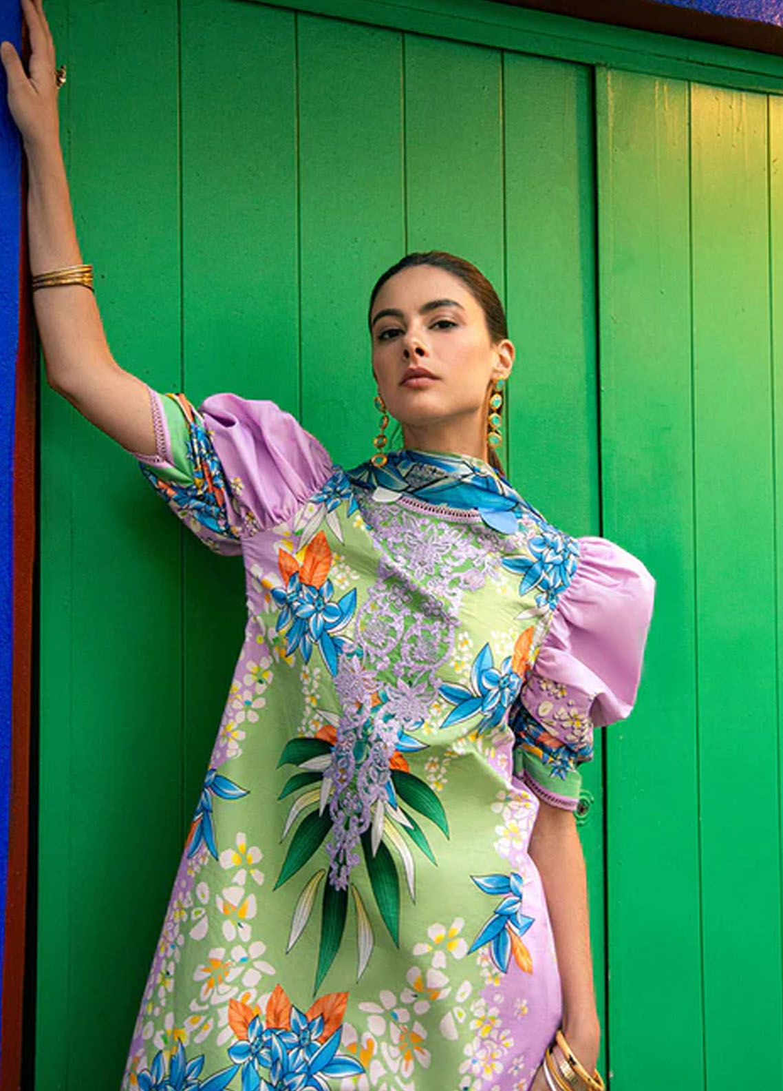 Mushq Printed Lawn Suits Unstitched 3 Piece MQ25LD2D D 8-A Ecstasy