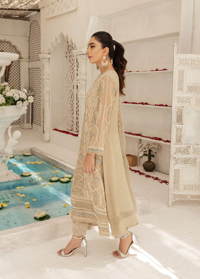 Shamooz Luxury Pret Chiffon 3 Piece Suit Grey Tone SEM-0427