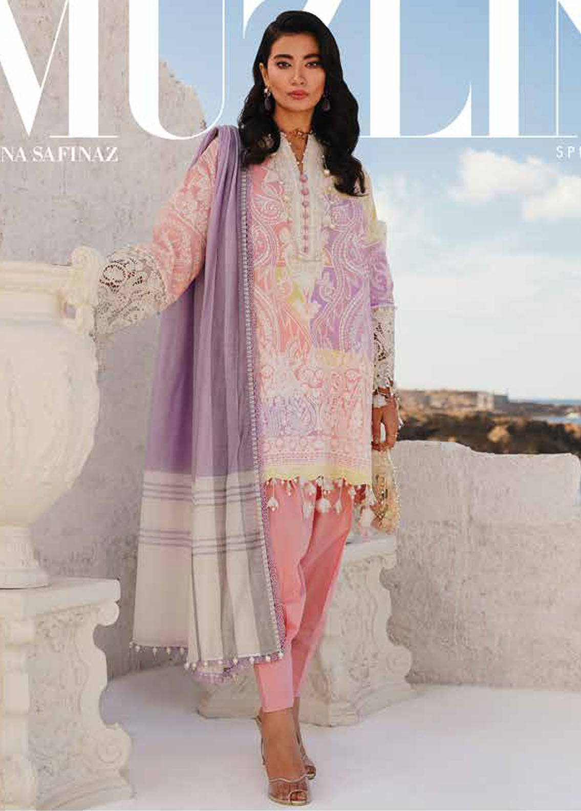 Muzlin By Sana Safinaz Spring Summer Collection 2024 15A