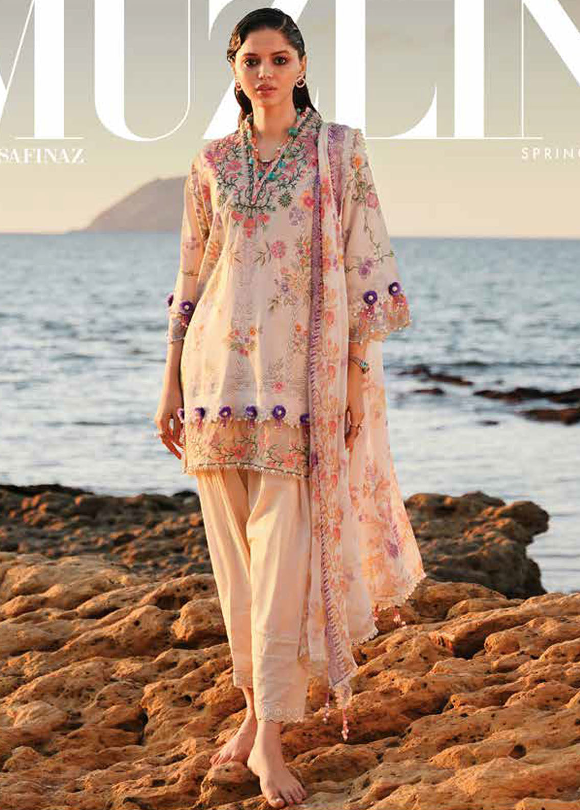 Muzlin By Sana Safinaz Spring Summer Collection 2024 8A