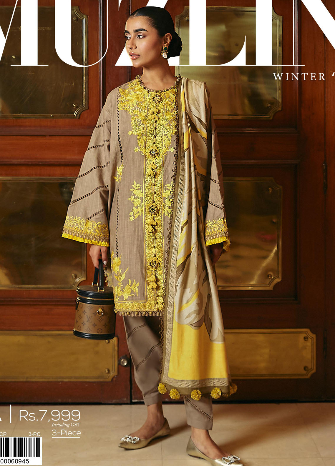 Muzlin By Sana Safinaz Unstitched Winter Collection 2023 Vol-3 11A