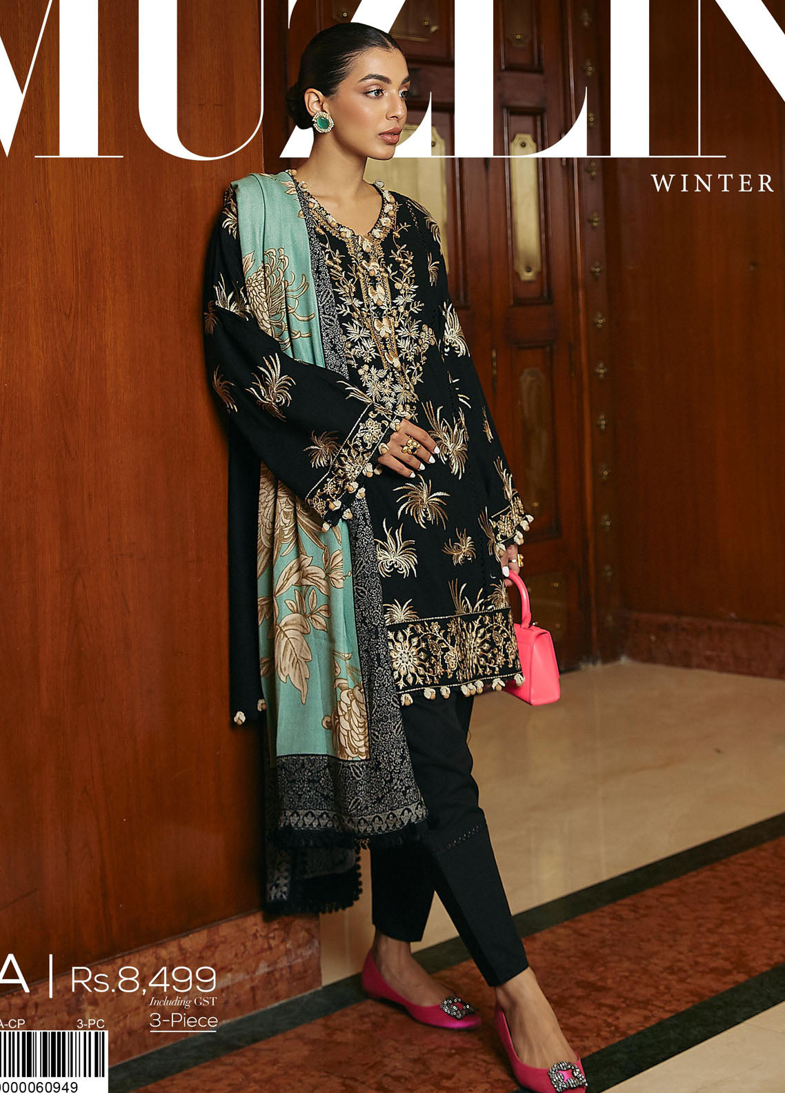 Muzlin By Sana Safinaz Unstitched Winter Collection 2023 Vol-3 13A