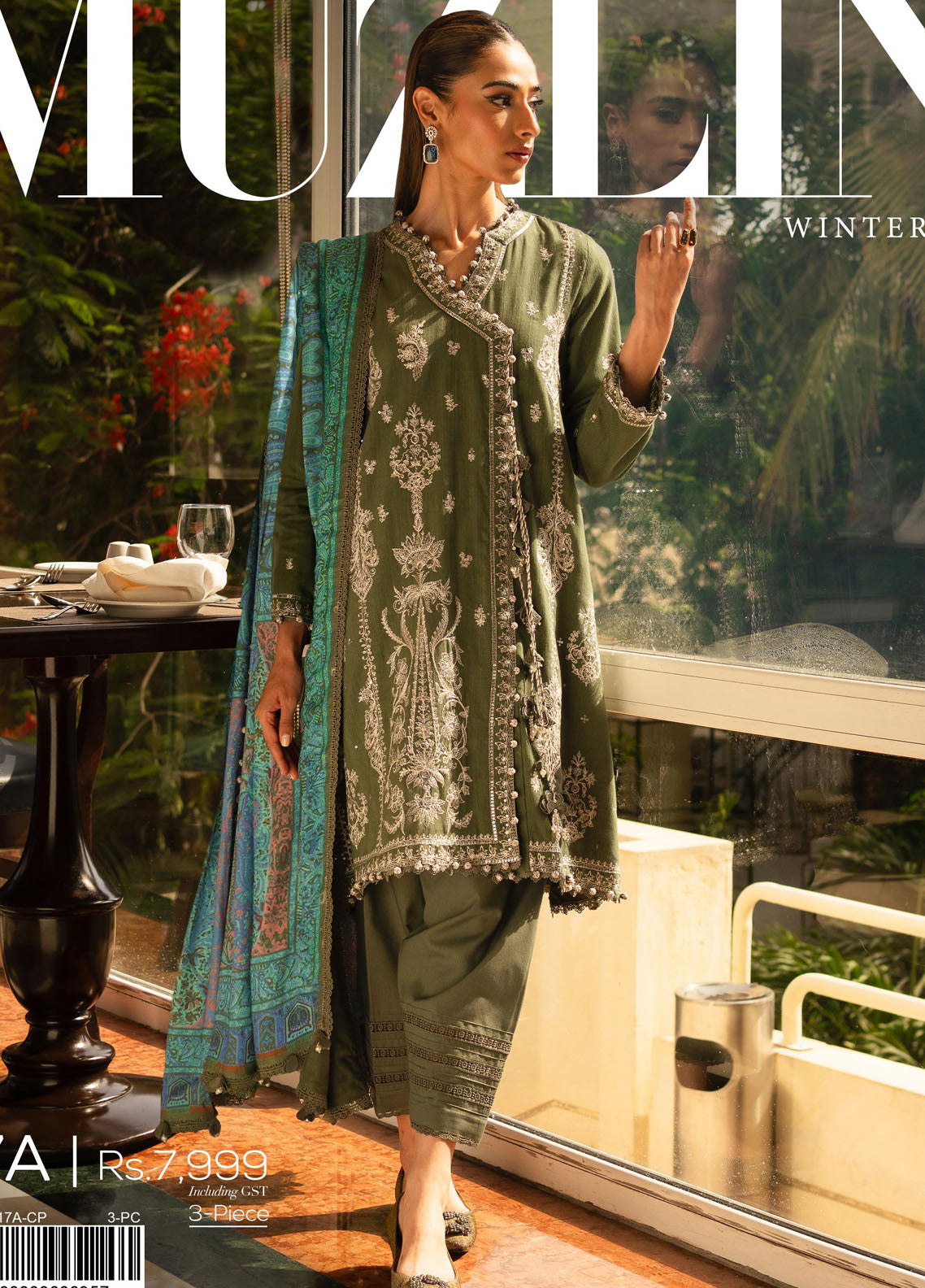 Muzlin By Sana Safinaz Unstitched Winter Collection 2023 Vol-3 17A