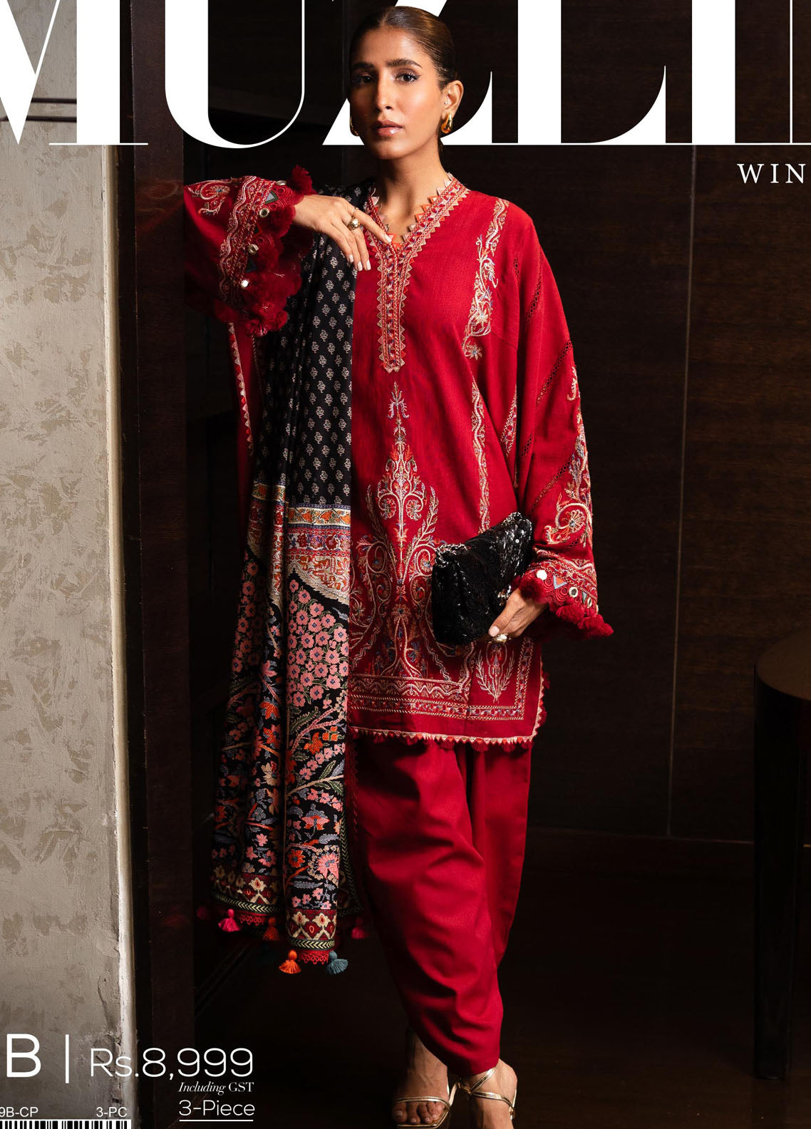 Muzlin By Sana Safinaz Unstitched Winter Collection 2023 Vol-3 19B