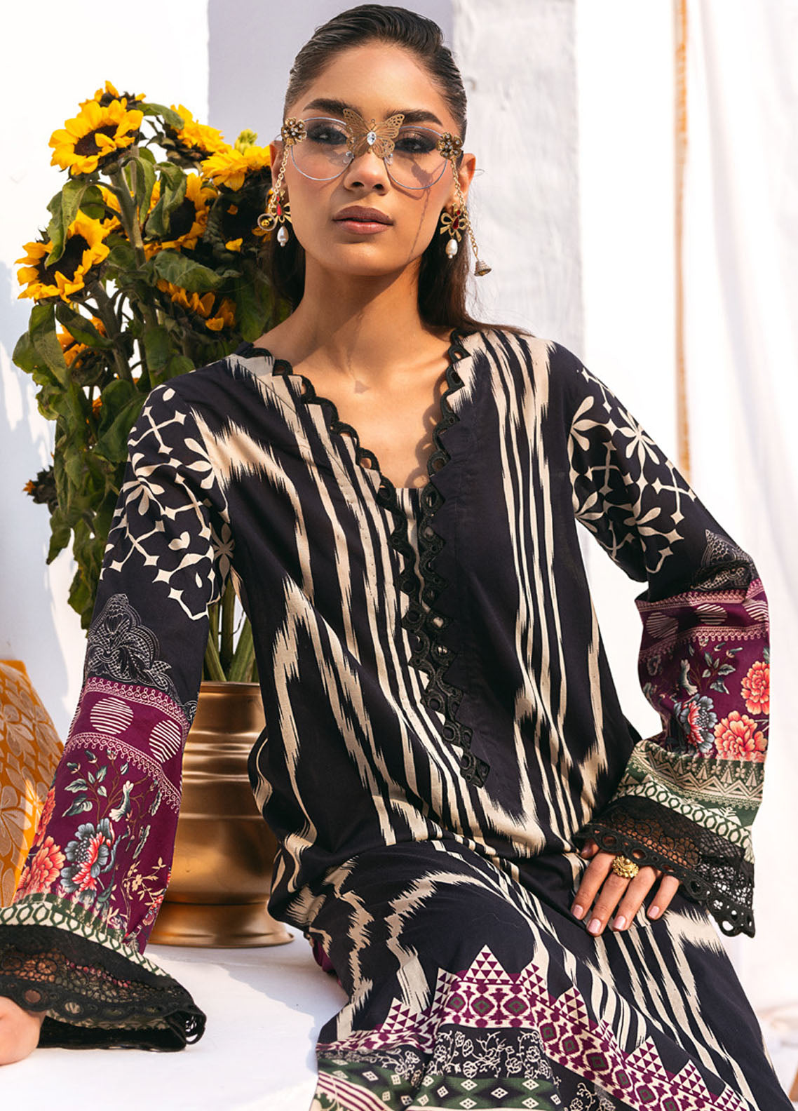 N Girl by Nureh Premium Lawn Collection 2024 NGL-02