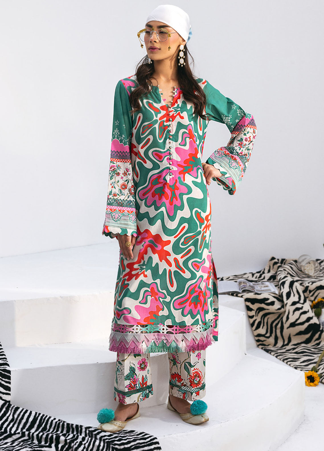 N Girl by Nureh Premium Lawn Collection 2024 NGL-10