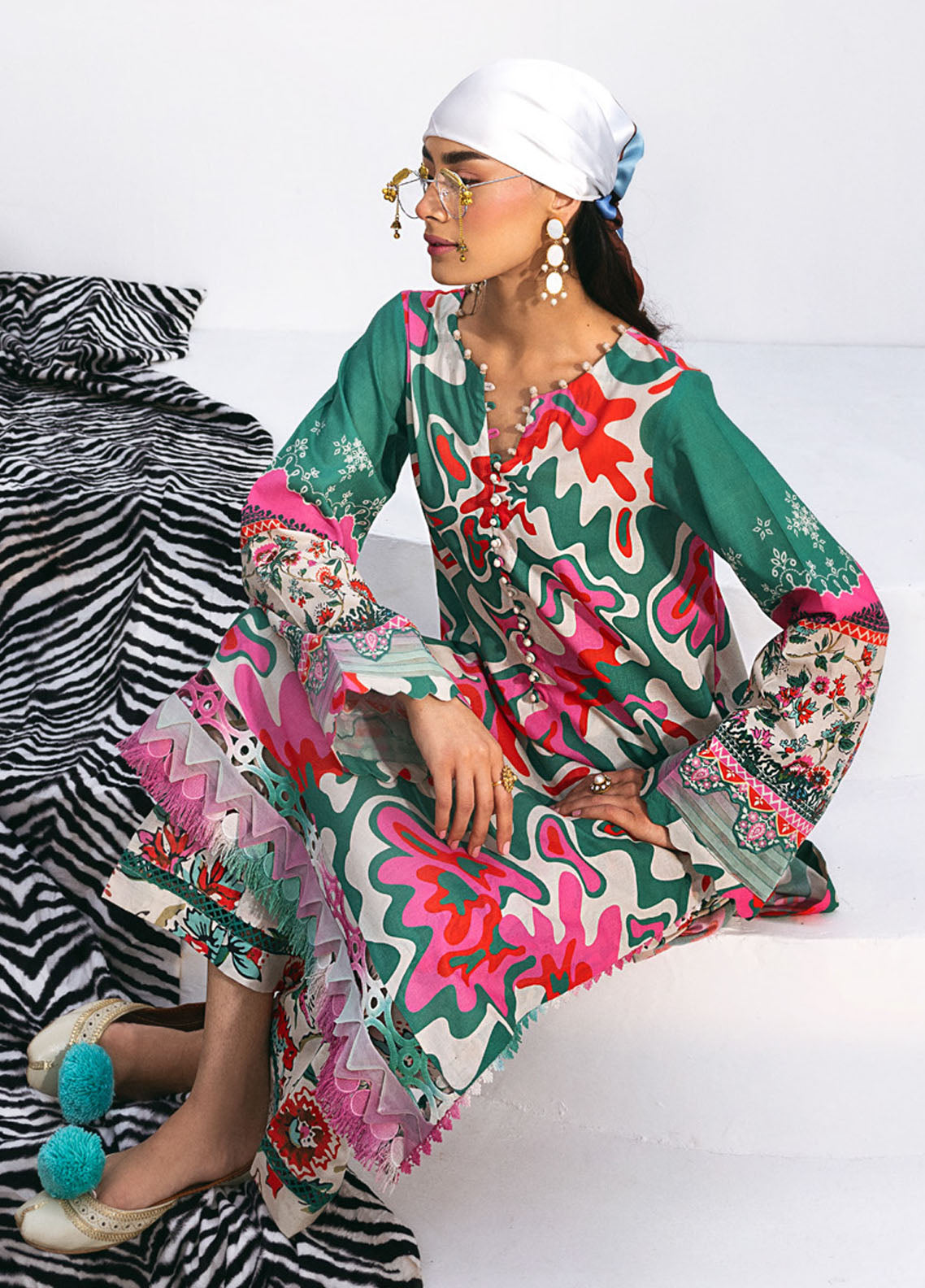 N Girl by Nureh Premium Lawn Collection 2024 NGL-10