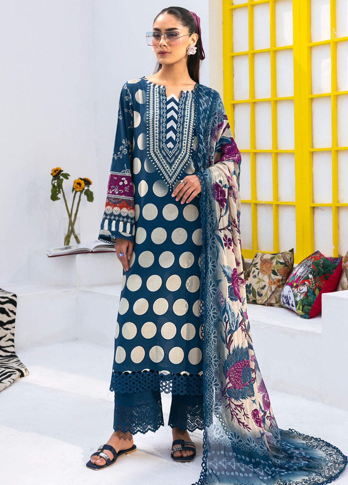 N Girl by Nureh Premium Lawn Collection 2024 NGL-12