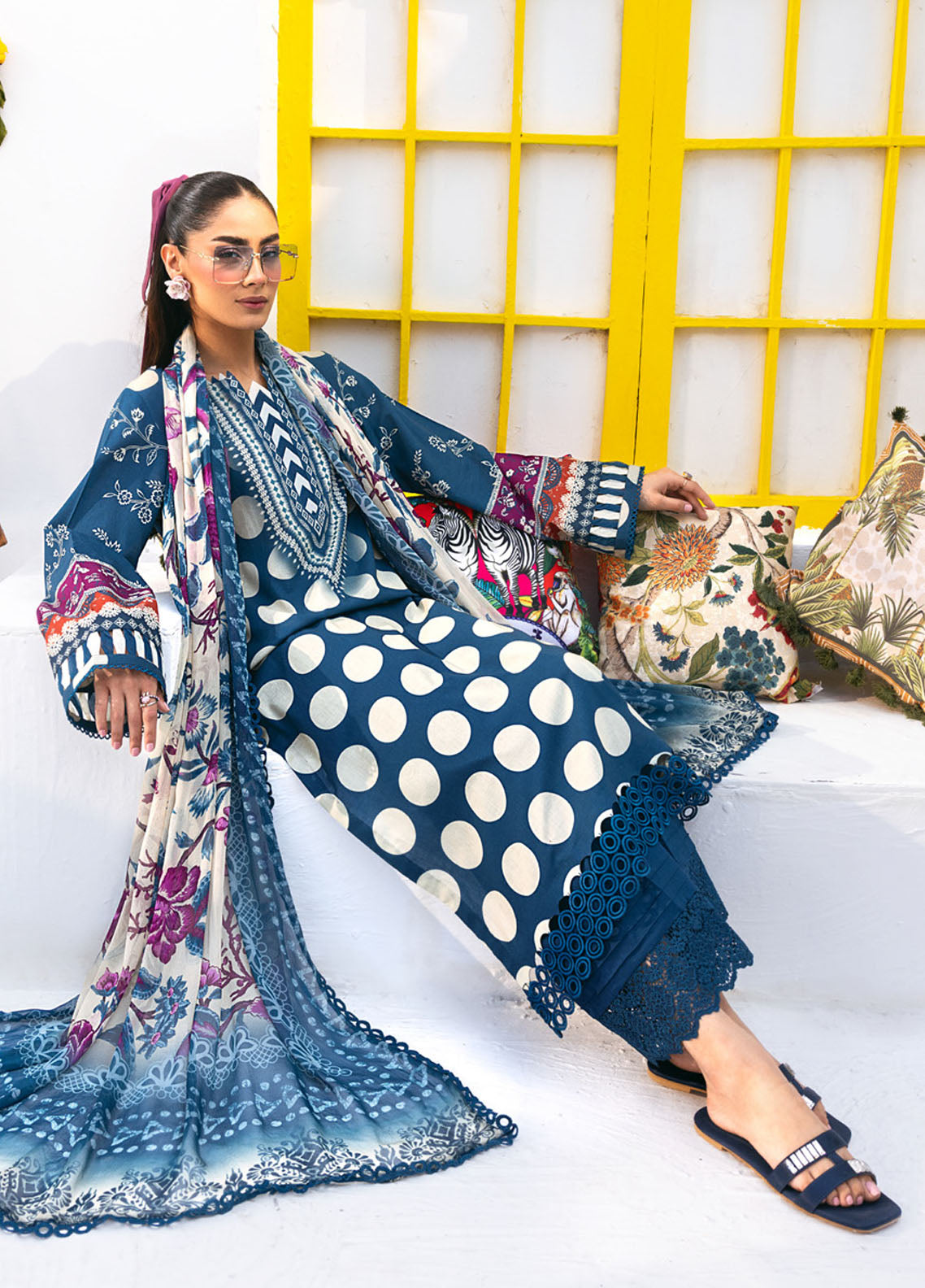 N Girl by Nureh Premium Lawn Collection 2024 NGL-12