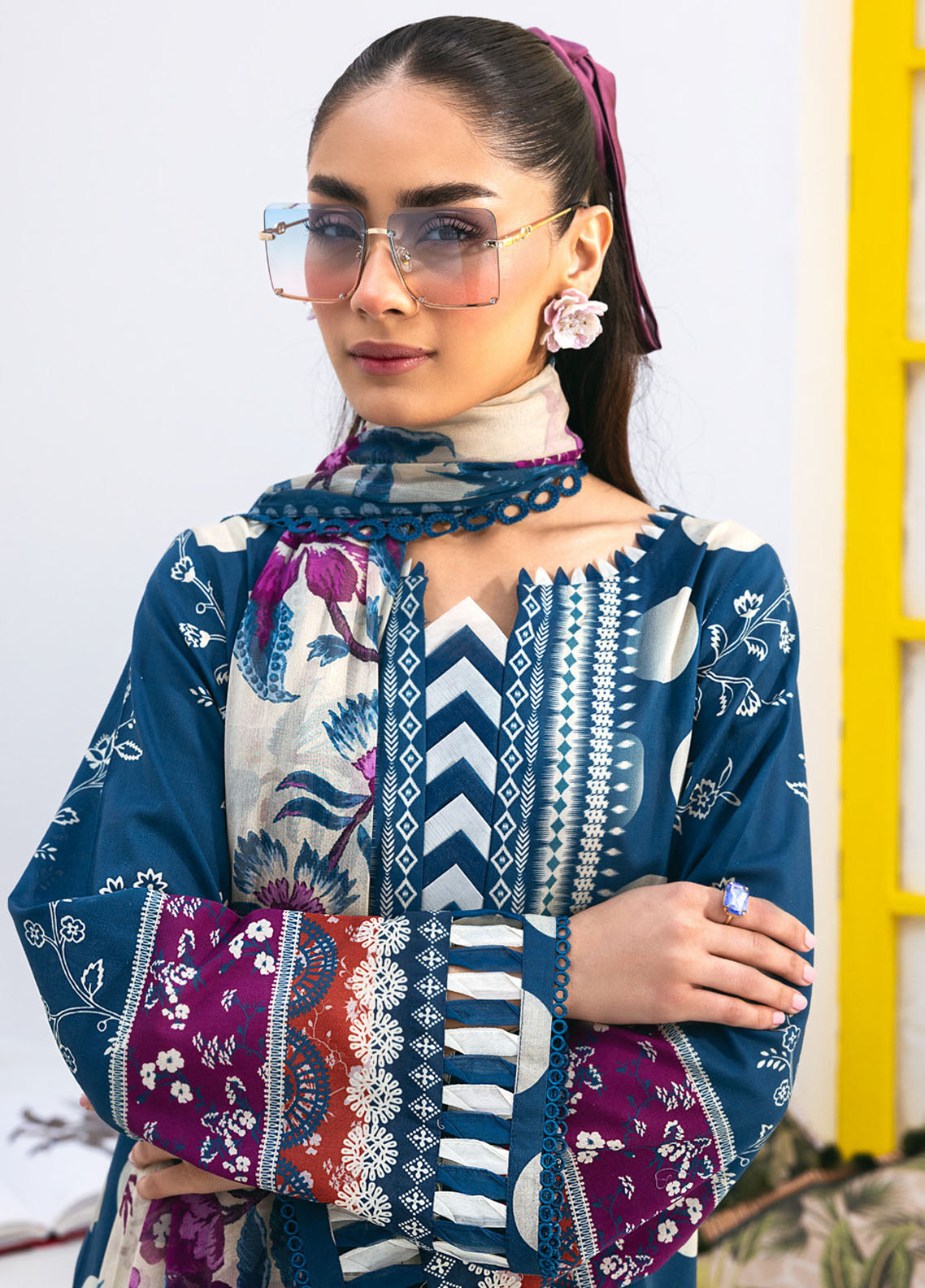 N Girl by Nureh Premium Lawn Collection 2024 NGL-12