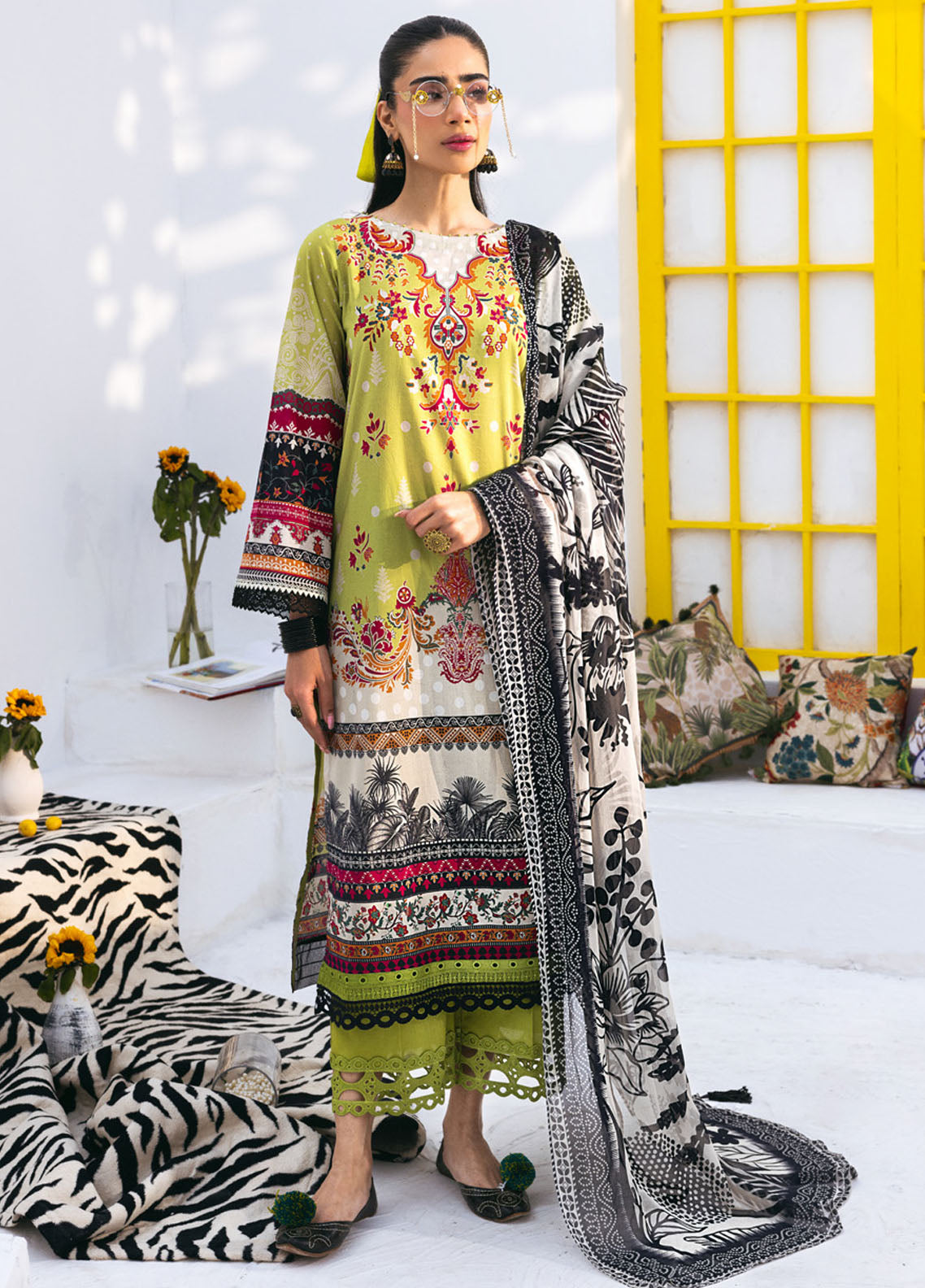 N Girl by Nureh Premium Lawn Collection 2024 NGL-11