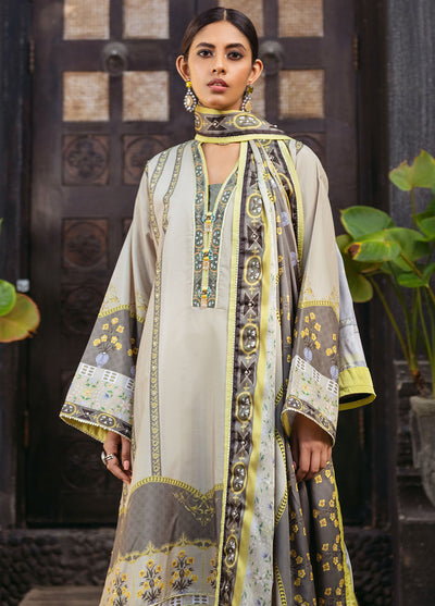 Nirvana By Mushq Embroidered Raw Silk Suit Unstitched 3 Piece MQ24N MPS-01 Chestnut - Fesrive Collection