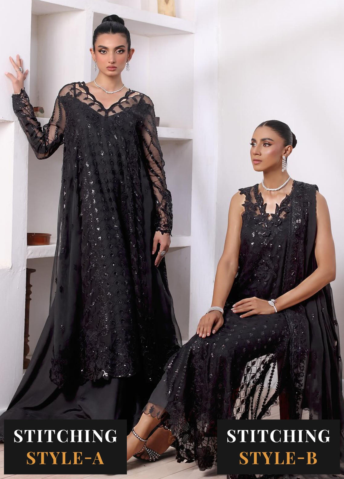 Noor By Saadia Asad Chiffon De Luxe Formal Collection 2024 D-04 Natalia