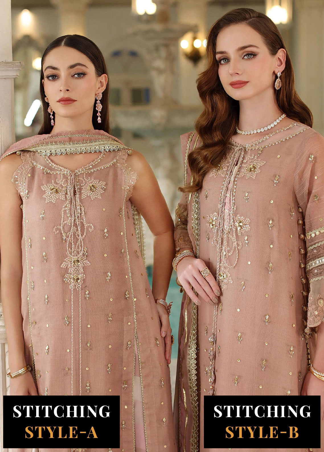 Noor by Saadia Asad Embroidered Cotton Net Suits Unstitched 3 Piece NSA25UF D-04