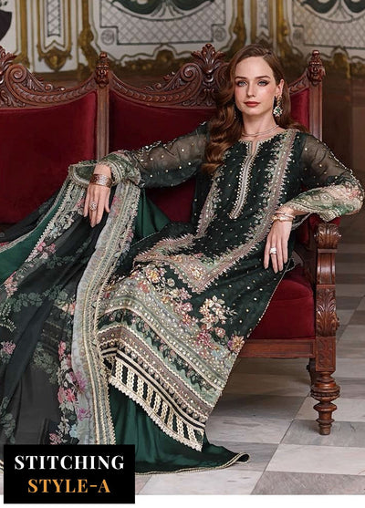Noor by Saadia Asad Embroidered Cotton Net Suits Unstitched 3 Piece NSA25UF D-05