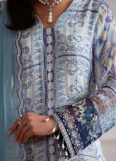 Nureh Embroidered Chiffon Suits Unstitched 4 Piece Suit NU25AU AM-28