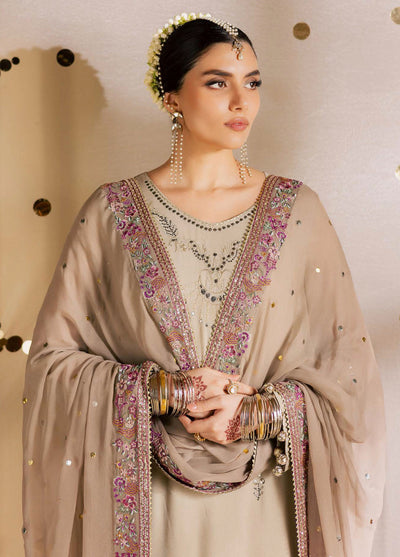 Nureh Embroidered Chiffon Suits Unstitched 3 Piece NU25MEU MK - 17 - Formals Collection