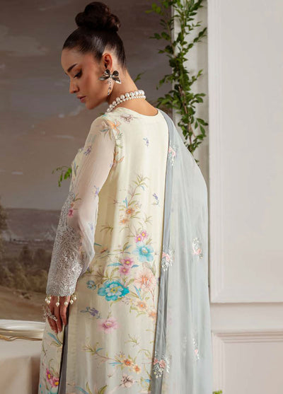 Nureh Embroidered Chiffon Suits Unstitched 4 Piece Suit NU25AU AM-27