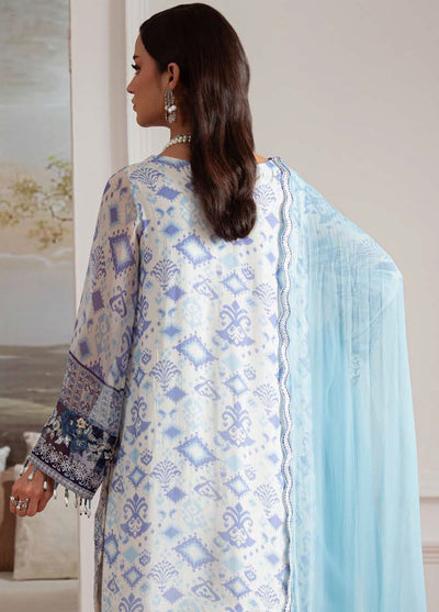 Nureh Embroidered Chiffon Suits Unstitched 4 Piece Suit NU25AU AM-28