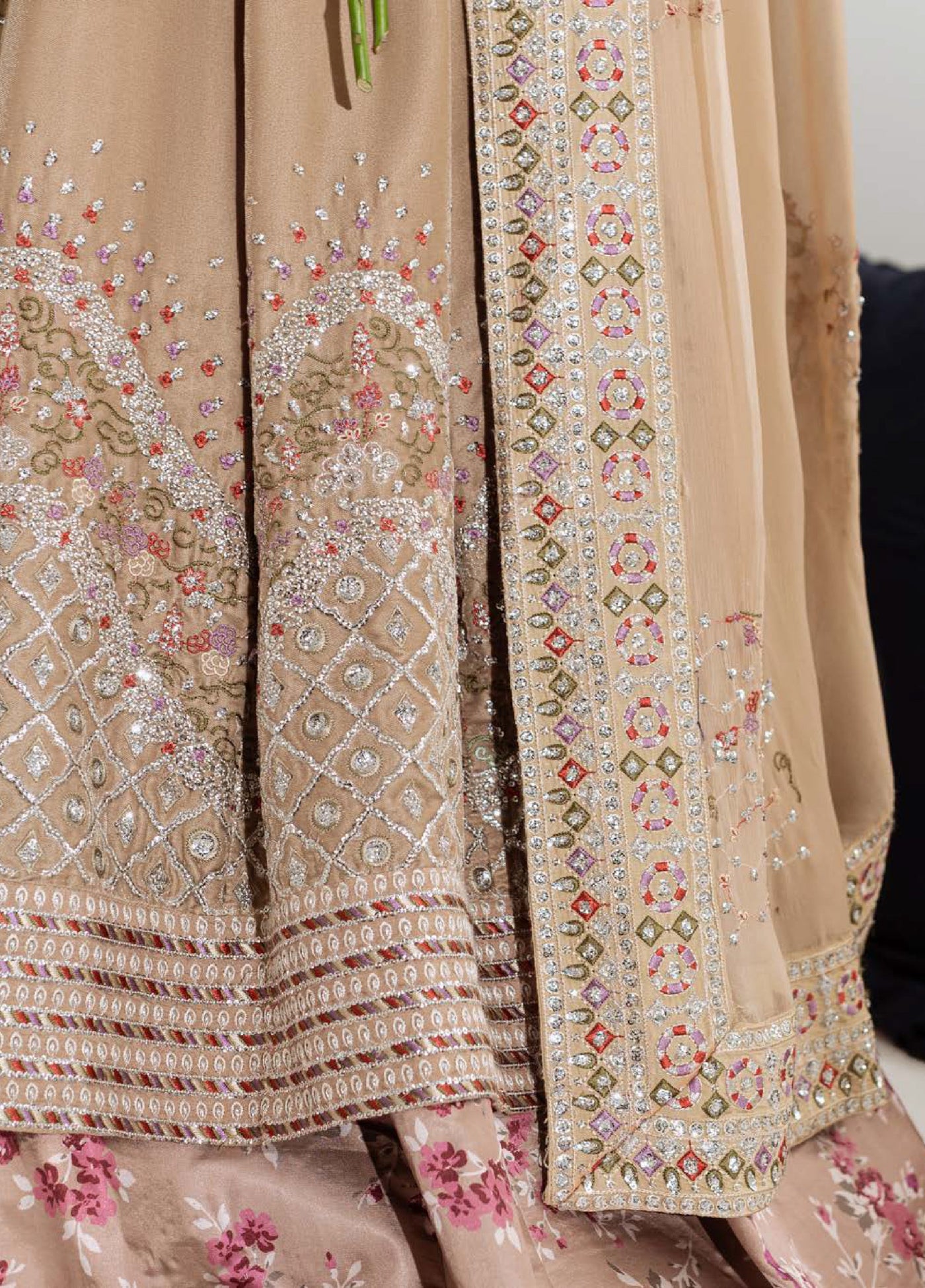 Maya by Nureh Unstitched Velvet Embroidered 3 Piece Suits NU25MV NW-108 - Festive Collection